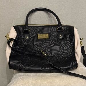 Betsey Johnson Rose Handbag with crossbody strap